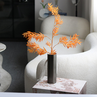 Meijian Home Wholesale Luxury Abstract Living Room Home Decor Leather Decoration Metal