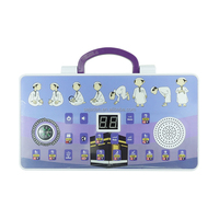 Kit de prière islamique SA20A, panneau d'apprentissage de la prière multifonctionnel avec boussole Qibla, affichage numérique et guide des postures de prière