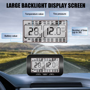 เครื่องวัดความดันลมยางไร้สายพลังงานแสงอาทิตย์แบบดิจิตอลแบบพกพา6ล้อเซ็นเซอร์ความดันความไวสูงสำหรับรถบรรทุก TPR - Product Image 3