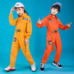 Vêtements de <span class=keywords><strong>Jazz</strong></span> pour enfants Salopette Barboteuses Vêtements Hip Hop pour garçons Costumes pour filles Costume de vol de carrière pour enfants - Product Image 2