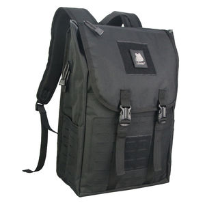 Mochila táctica negra personalizada Diseño de corte láser Gran capacidad 40L Forro de poliéster Cierre de cremallera para operaciones de portátiles al aire libre - Product Image 2
