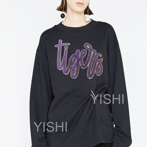 Thời trang sắt trên lớn <span class=keywords><strong>sequin</strong></span> các bản vá lỗi Nhiệt Báo Chí bán buôn hoodie quần áo <span class=keywords><strong>sequin</strong></span> Thư Các Bản vá lỗi cho phụ nữ người đàn ông Áo Jeans - Product Image 5