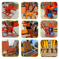 Petite machine manuelle à faible coût pour la fabrication de briques en argile, presse à blocs emboîtables pour petit atelier
