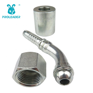 PROLEADER 20141 Raccordo Idraulico Femmina Metrico a 45 Gradi in <span class=keywords><strong>Acciaio</strong></span> al Carbonio Zincato Forgiato ad Alta Pressione - Product Image 2