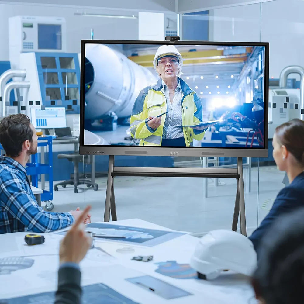 55 65 pulgadas Reunión de aula SIN proyector Lápiz para dedos Pantalla táctil Pantalla de panel plano Tablero inteligente Interactuar Pizarra interactiva