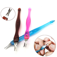Outils professionnels de soin des ongles : Repousse-cuticules, Ciseaux à cuticules en V, Spatule de précision, Stylo de réparation d'ongles de précision, Outil de modelage DIY