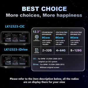 7862หน้าจอมัลติมีเดียสำหรับรถยนต์ Apple Carplay ไร้สาย12.3นิ้ว E84 X1 2009-2015แอนดรอยด์หัวรถยนต์4 + 64/8 + 128 - Product Image 6