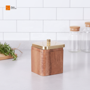 Caja <span class=keywords><strong>de</strong></span> Joyería Multifuncional Personalizada <span class=keywords><strong>de</strong></span> Madera <span class=keywords><strong>de</strong></span> Olivo Hecha a Mano, Ecológica, Duradera, Reciclable, Tarro <span class=keywords><strong>de</strong></span> Almacenamiento para Especias y Café - Product Image 1
