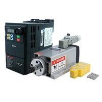 Kit de Motor de Husillo Refrigerado por Aire HLTNC 220V 1.5kW ER11 con Inversor VFD de 1.5KW para Máquina de Grabado CNC