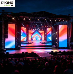 จอ LED ให้เช่าสำหรับงานเทศกาลดนตรีกลางแจ้ง D-King รุ่น P2.6 P2.976 P3.91 มม. ความสว่าง 5000nits มาตรฐาน IP65 จอวิดีโอ LED ขนาดใหญ่สำหรับเวทีคอนเสิร์ต - Product Image 1