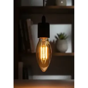 Set di 6 Lampadine in Vetro, 4W, Illuminazione Tipo Candela - Product Image 4