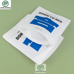 Customized Underwear and Underpants Packaging Stand up Bags, Made of White Kraft Paper with Matte Surface - Product Image 1