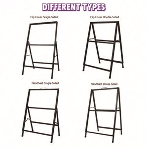 Easel Outdoor a Frame Poster Stand Advertising Pavement Poster Holder Stand Floor Led Advertisement Sign Menu Poster Frame Box - Product Image 2