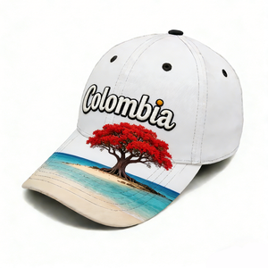 <span class=keywords><strong>Gorra</strong></span> de Béisbol Bordada con Logotipo Personalizado al por Mayor, Recuerdos Turísticos de <span class=keywords><strong>Colombia</strong></span>, Perfil Bajo, Ajuste Flexible - Product Image 6