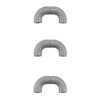 Plastique rond 1x1 90 degrés coude blocs créatifs jouet brique enfants jouets en vrac bloc accessoires 25214