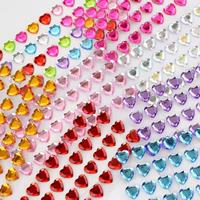 Feuille d'autocollants 3D en PVC à strass autocollants SETTO, finition mate pour coque de téléphone DIY, nail art, scrapbooking, diamants colorés