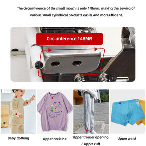 Máquina DE COSER <span class=keywords><strong>Overlock</strong></span> de cama cilíndrica de accionamiento directo industrial de boca pequeña EX5100 - Product Image 5