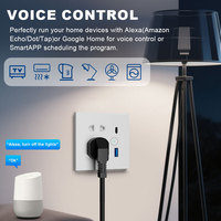 OCY Enchufe de Pared Universal Blanco para Reino Unido y UE, Duradero, con Carga Rápida USB C de 13A, Compatible con WiFi, Aplicación Tuya, Hogar Inteligente, Enchufe de Pared 86