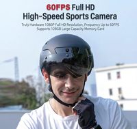Casque de vélo intelligent avec caméra et audio haute définition, design urbain, visière anti-buée, résistant aux chocs, durable
