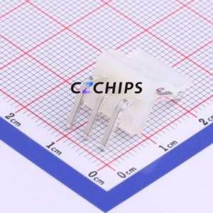 M3961R-03P Wire-to-Board Pin Header Bent Lead Through Hole,P=3.96mm Connector 1x3P 3.96mm Right Angle Insert CH - Product Image 2