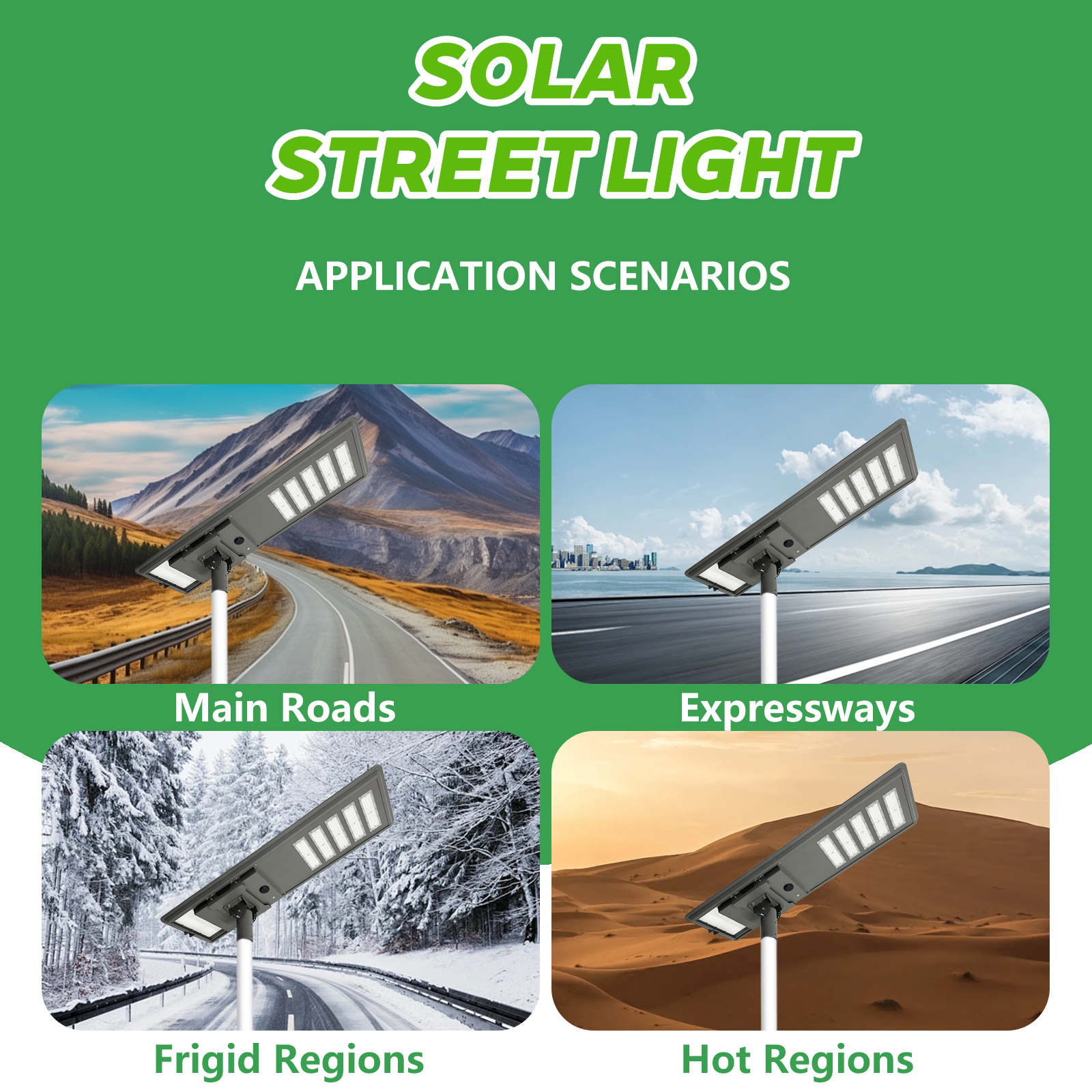 All in One Solar LED Street Light 60W 10000LM IP66 Waterproof Road Use LiFePO4 Battery Aluminum Construction · image 5