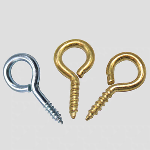 <span class=keywords><strong>Viti</strong></span> a occhiello di grado serre CLASSE 4, <span class=keywords><strong>viti</strong></span> per legno filettate in acciaio inossidabile e acciaio al carbonio, zincate bianche M6-M12 per piante rampicanti - Product Image 1