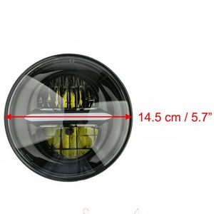 Iluminación Automotriz, Faro LED H4 de 5.75 Pulgadas y 40W, Luz Diurna DRL, Señal de Giro Amarilla y Blanca, Impermeable IP67, Bombilla de 12V - Product Image 6