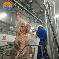 Peralatan Pemotongan Sapi Khusus Muslim untuk Rumah Pemotongan Hewan (RPH) Daging Sapi dengan Sertifikasi Halal Sistem Lini Pemrosesan Kapasitas Tinggi