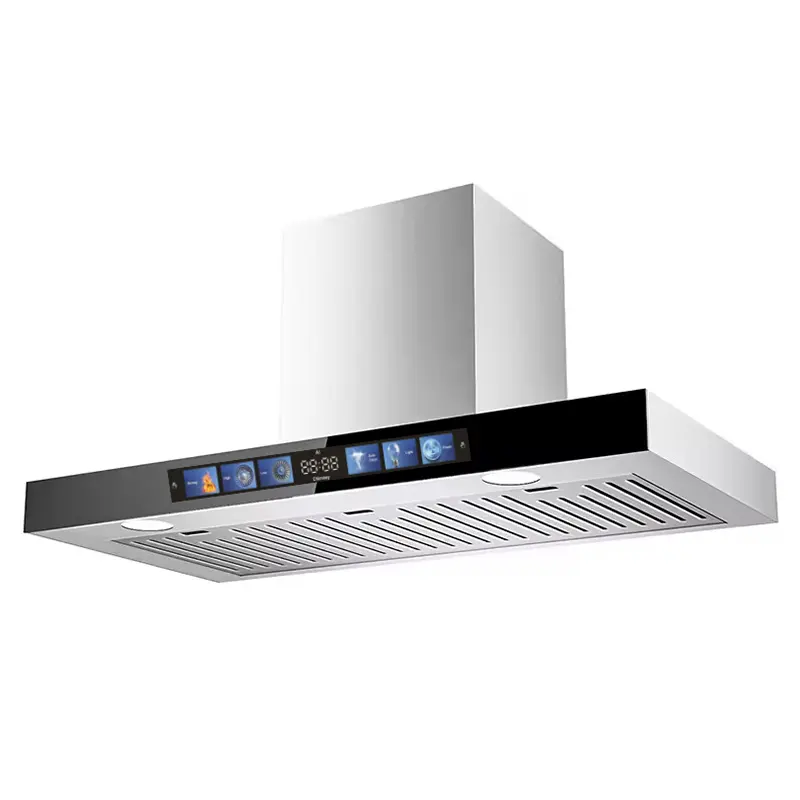 900mm Range Hood with Ducted Exhaust Vent for Kitchen Variable frequency smoker