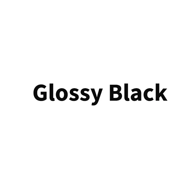 1 Pair Glossy Black