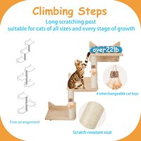 Étagère à griffes pour chats, piste d'escalade, meubles pour animaux de compagnie, étagères murales pour chats montées