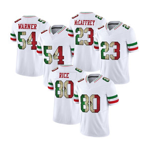 2025 2026墨西哥新缝制美式足球球衣批发23麦卡弗里13珀迪85基特尔80米54华纳做定制 - Product Image 3