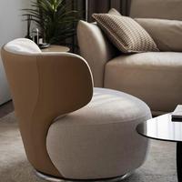 Canapé pivotant moderne pour salon, fauteuil de salon léger et créatif, canapé convertible, fauteuil simple, design minimaliste créatif pour réception