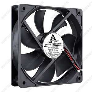 Gdstime GDA1225 <strong>Fan</strong> 5-48v Waterproof IP67 IP68 DC 120x120x25mm Hydraulic High Speed Large Exhaust Cooler <strong>Computer</strong> <strong>Cooling</strong> <strong>Fan</strong> - Product Image 2