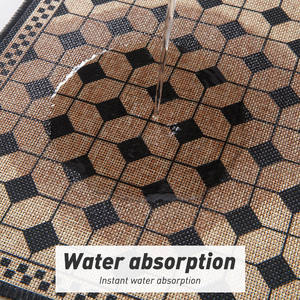 Tapete de Cocina con Patrón Geométrico Rectangular, Lavable, Resistente al Aceite y al Agua, para Uso en el Hogar y Restaurantes - Product Image 4