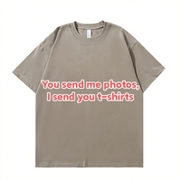 Nouveautés : T-shirts vintage à col rond pour hommes, en coton épais, personnalisables par sérigraphie
