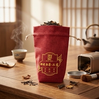 Sachets de thé en lin miniatures en gros d'usine, petits sacs à thé en mousseline avec cordon de serrage, anti-poussière, logo personnalisé