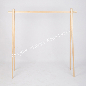 Toptan ahşap giysi rafı yatak odası depolama raf ahşap giysi rafı taşınabilir giysi rafları - Product Image 4