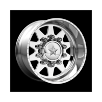 Ruedas de Camioneta Forjadas de Una Pieza, con Centro Flotante Grande Personalizado, Pulido, 22 y 24 Pulgadas, 10x225, para F350, F450, Silverado 3500HD