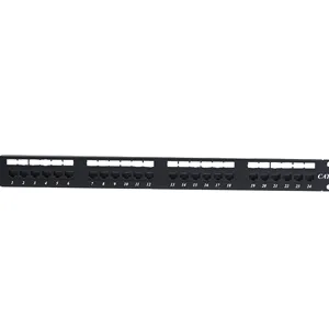 1U 19 inch punch down CAT5E Patch Panel 24 port cat6 gold plating 3-50U