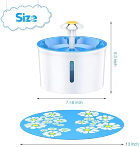 Bebedero de Agua Recargable de 1.6L con Diseño Atractivo, Material Seguro, el Más Vendido, Recipiente de Agua de Plástico para Mascotas Pequeñas - Product Image 5