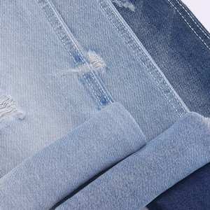 Heavyweight selvedge denim vải 10oz 80/20 Cotton Poly màu xanh dệt sợi ngang thân thiện với môi Wicking cho túi xách giày bọc cô gái' - Product Image 1