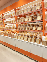 Fabriek die glazen taartvitrines en professionele broodvitrines met LED-verlichting levert