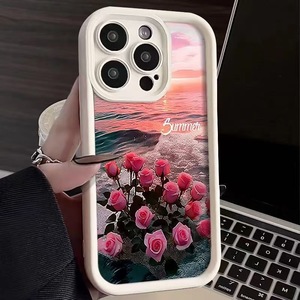 Seaside Rose Print Ladder Lens Style Funda de teléfono móvil de TPU a prueba de golpes para Tecno Spark 30 20 6 7 8 10 Go Pop 3 4 5 <span class=keywords><strong>9</strong></span> - Product Image 1