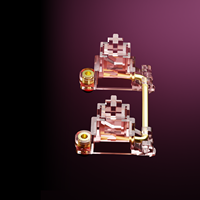 Estabilizador GATERON INK V2 PRO Sakura - Estabilizador de tornillo para teclado mecánico 60% 7u/6.25u/2u con montaje en PCB (Pared lateral personalizada)