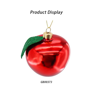 Handmade Mini Thổi Thủy Tinh Trái Cây Trang Trí Dễ Thương Của Apple Và Lựu Treo Đồ Trang Trí Cho Cây Giáng Sinh Trang Trí - Product Image 3