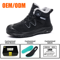 Chaussures de sécurité GUYISA à tige haute, embout composite anti-perforation, isolées 10KV, en microfibre Flyknit, semelle en caoutchouc, pour hommes, chantier de construction