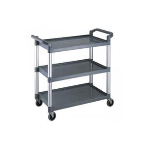 Carrello Multiuso a 3 Ripiani Grigio per Stoccaggio e Trasporto in Ufficio - Product Image 1