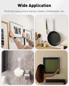 Multifunctional <b>Hook</b> <b>Adhesive</b> Base Hanger Strong Wall <b>Adhesive</b> <b>Hook</b> Rails No Nail Wall Hangers Strong <b>Adhesive</b> Hangers - Product Image 6