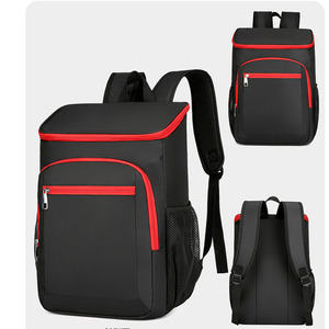 Custom Oxford Large Premium <b>Cooler</b> <b>Backpack</b> with USB Solid Upright <b>Cooler</b> <b>Bag</b> Beer Camping Outdoor Travel Polyester Lining - Product Image 1